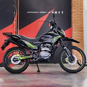 Мотоцикл эндуро ROCKOT XR250 (черный/зеленый, 21/18, ЭПТС)